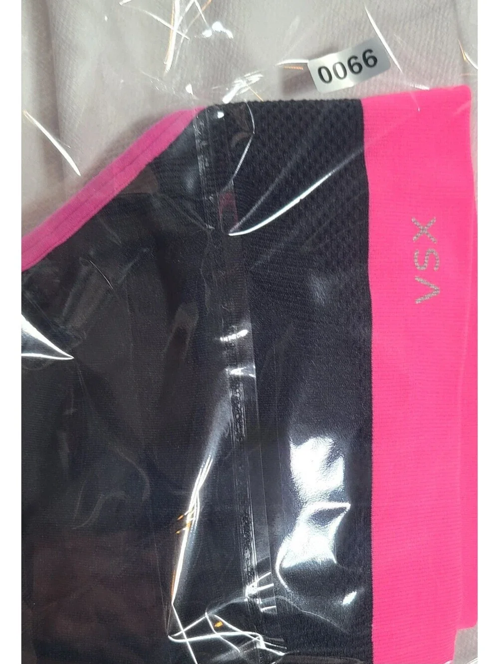 Victoria's Secret VSX Sports Bra Black and Pink Medium Support